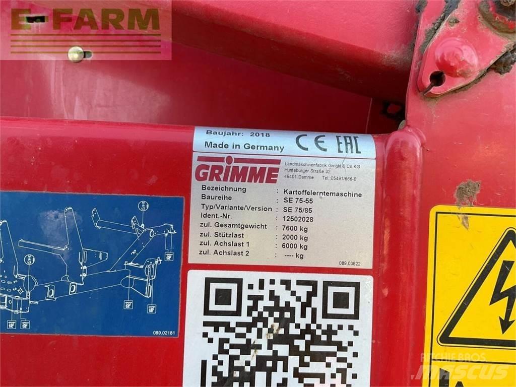 Grimme se 75-55 Zemiakové kombajny
