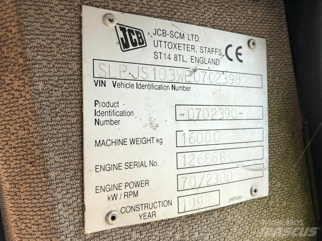 JCB JS 103 FOR PARTS Pásové rýpadlá