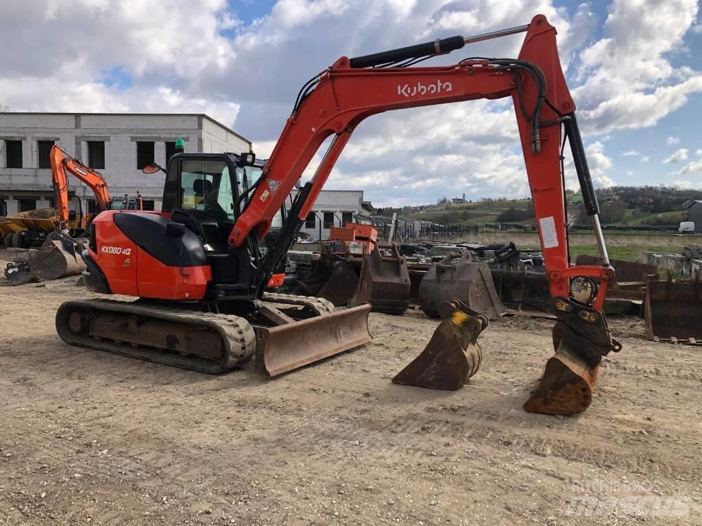 Kubota KX 080-4 Pásové rýpadlá