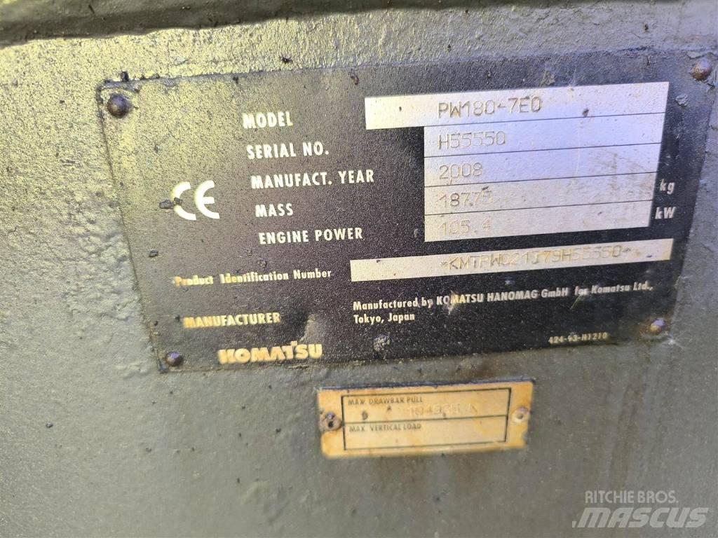 Komatsu PW 180-7 Kolesové rýpadlá