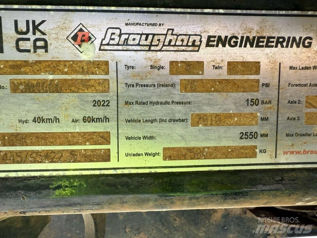 Broughan B 20 Vyklápacie prívesy