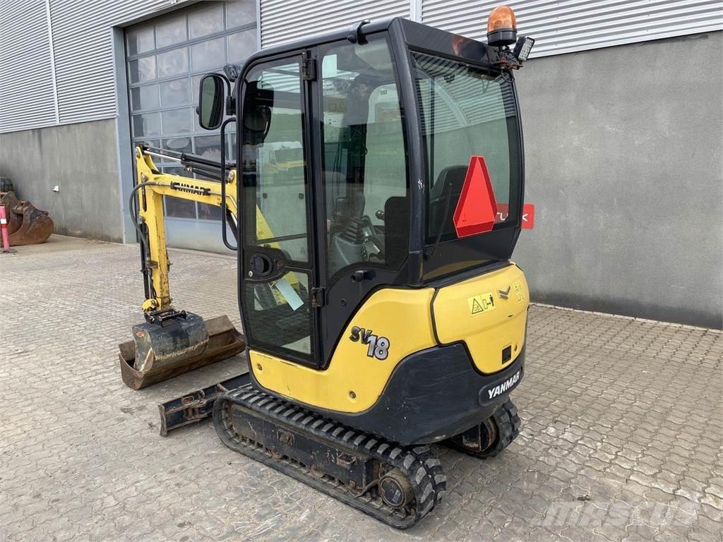 Yanmar SV18 Kolesové rýpadlá