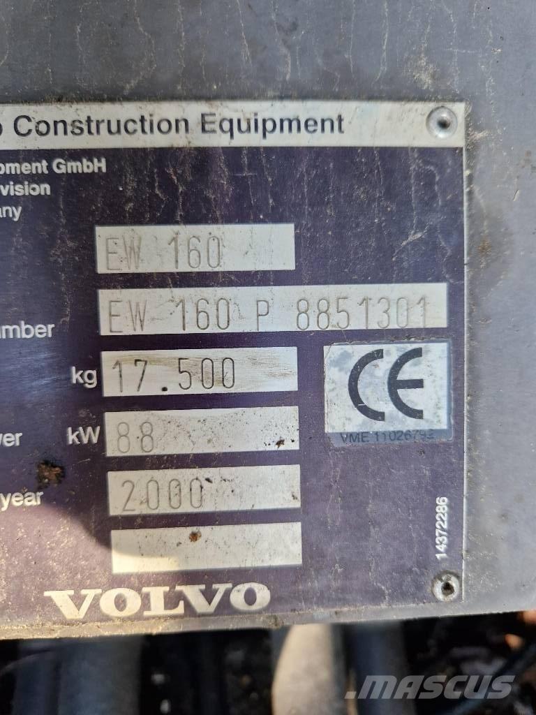 Volvo EW 160 Kolesové rýpadlá