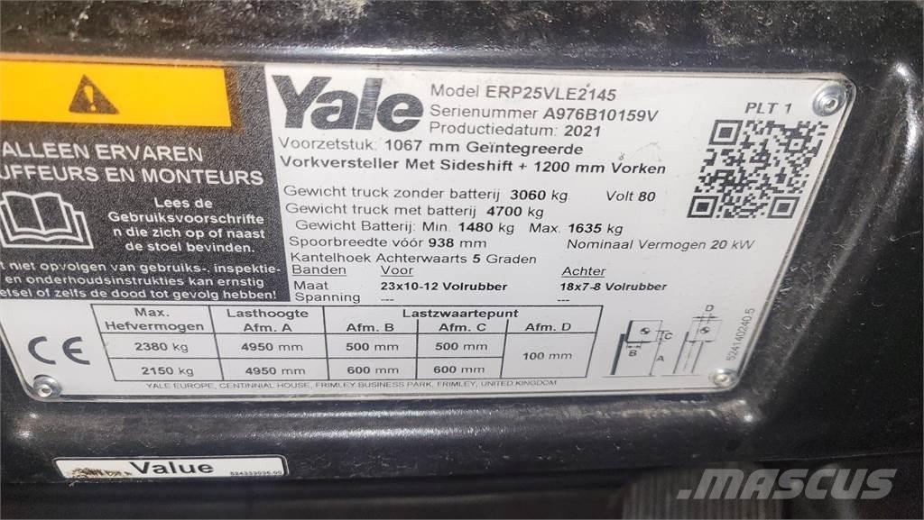 Yale ERP25VL 2021 Akumulátorové vozíky