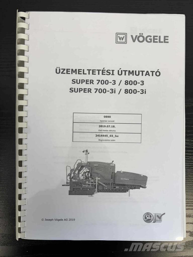 Vögele Super 800-3i Finišéry