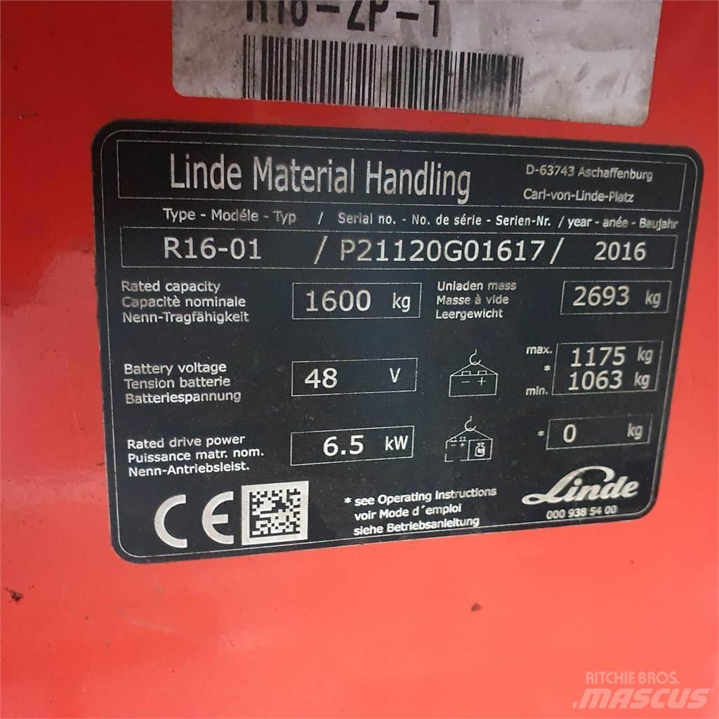 Linde R16 Retraky