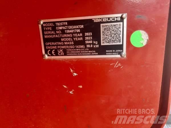Takeuchi TB 257 FR Mini rýpadlá < 7t