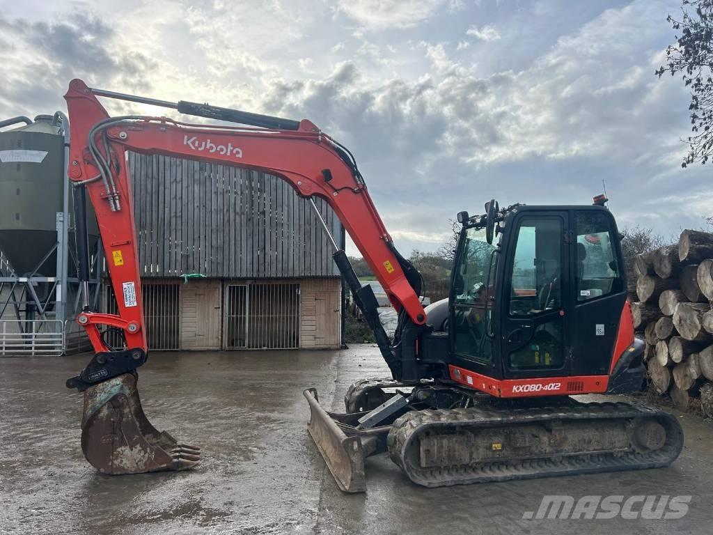 Kubota KX 080-4 Midi rýpadlá 7 t - 12 t