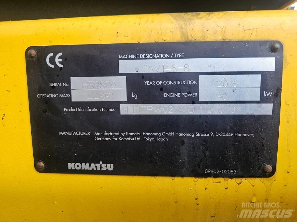 Komatsu PW148-8 Kolesové rýpadlá