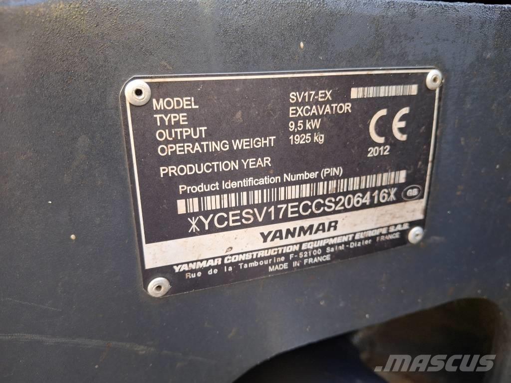 Yanmar SV 17 EX Mini rýpadlá < 7t