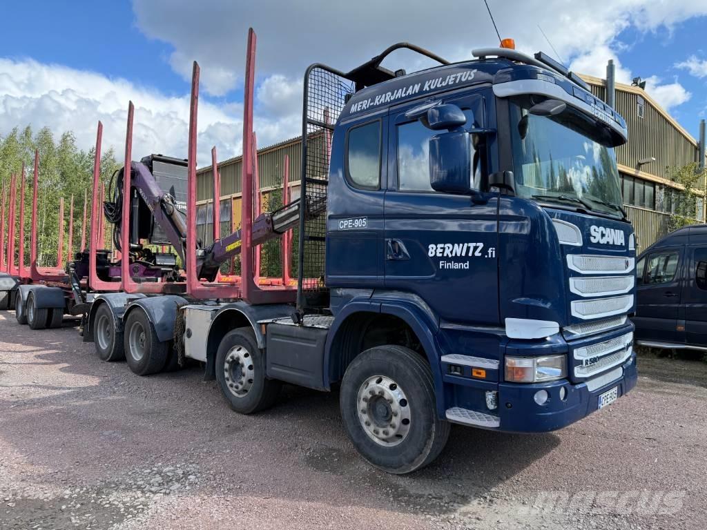 Scania R 580 Nákladné vozidlá na prepravu dreva