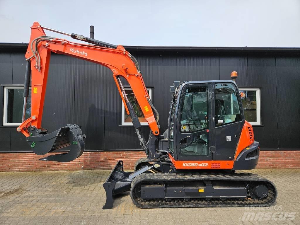 Kubota KX 080-4 Midi rýpadlá 7 t - 12 t