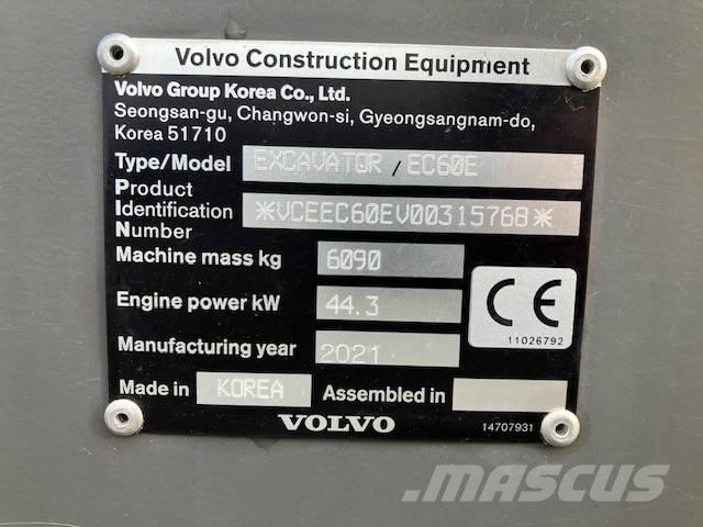 Volvo EC 60 E Pásové rýpadlá