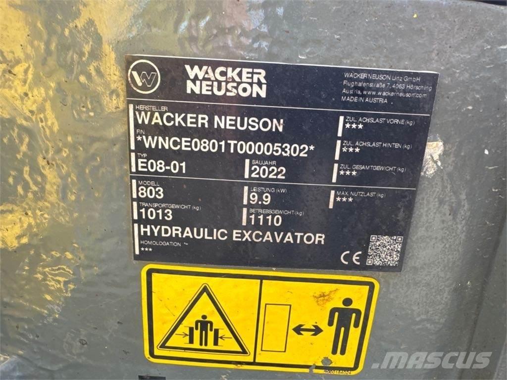 Wacker Neuson 803 Pásové rýpadlá