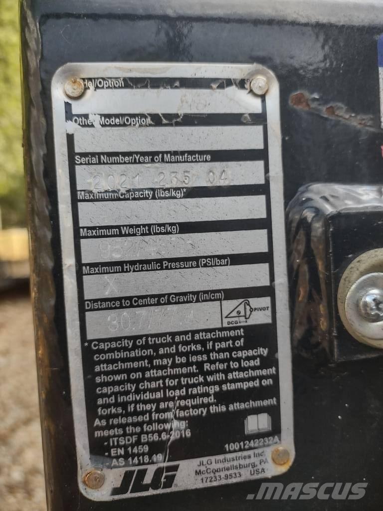 JLG X 13 JP Ďalšie komponenty