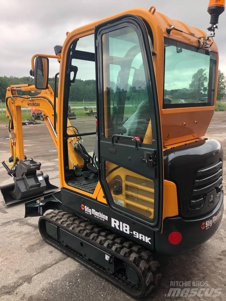 Hyundai R18 - 9AK Mini rýpadlá < 7t