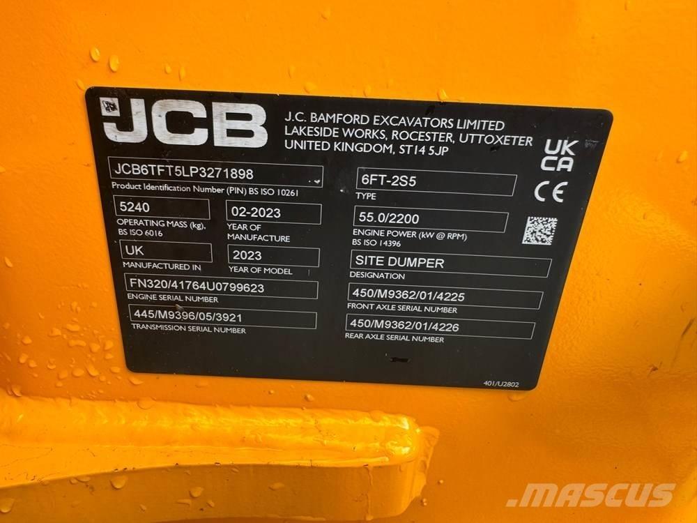 JCB 6T-2FT Stavebné sklápače