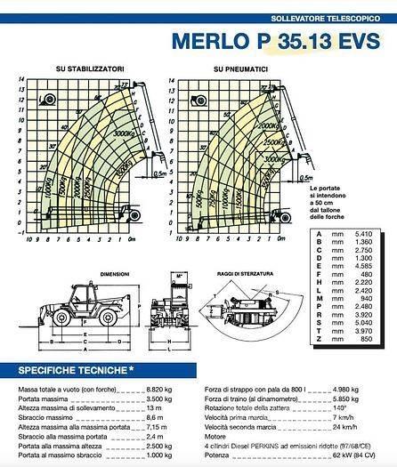 Merlo P35.13EVS Teleskopické manipulátory