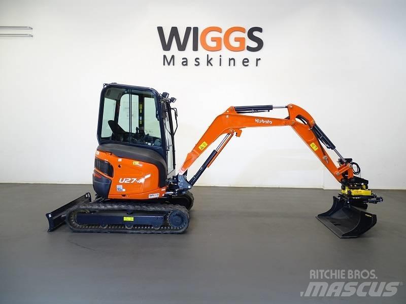 Kubota U 27-4 Mini rýpadlá < 7t
