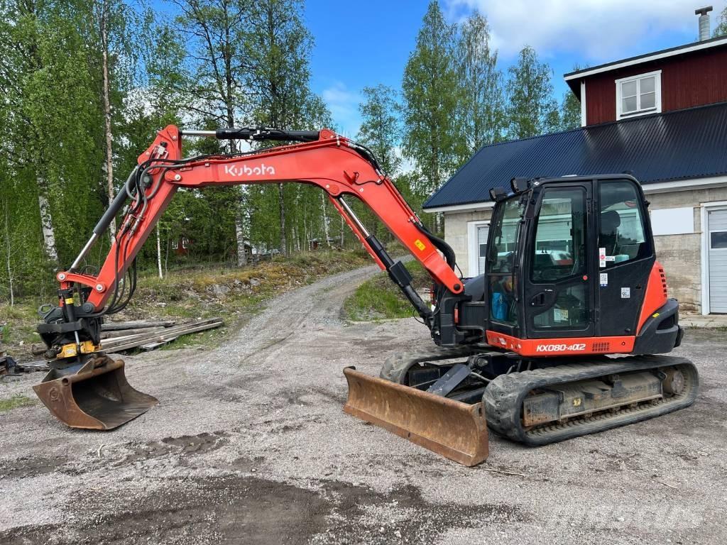 Kubota KX 080-4 Midi rýpadlá 7 t - 12 t