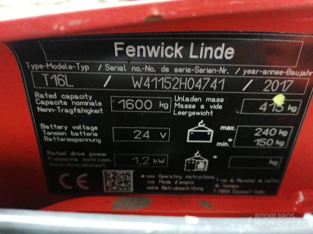 Linde T16L Nízkozdvižný vozík
