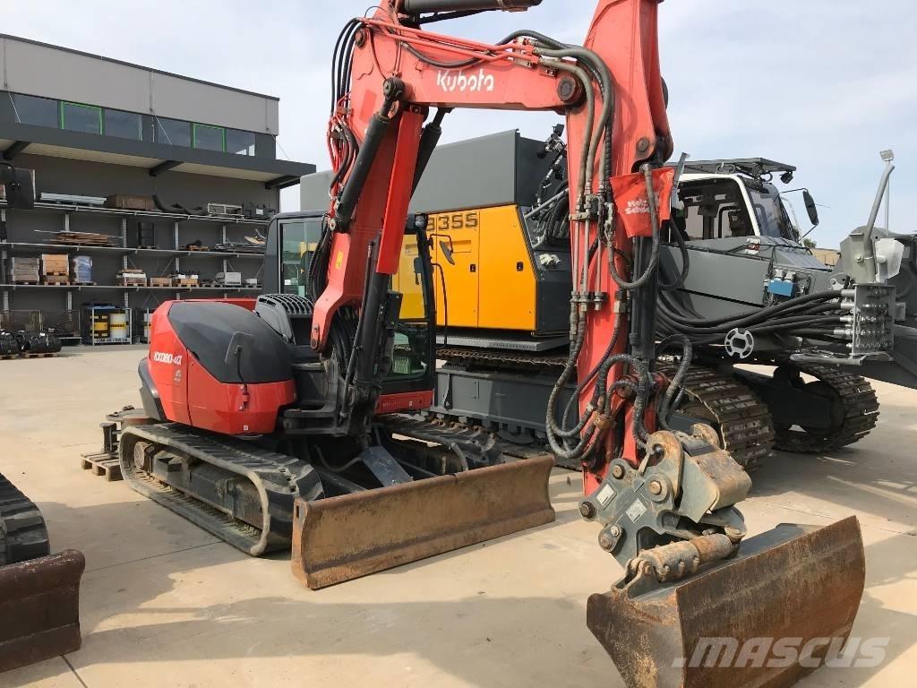 Kubota KX 080-4 Midi rýpadlá 7 t - 12 t