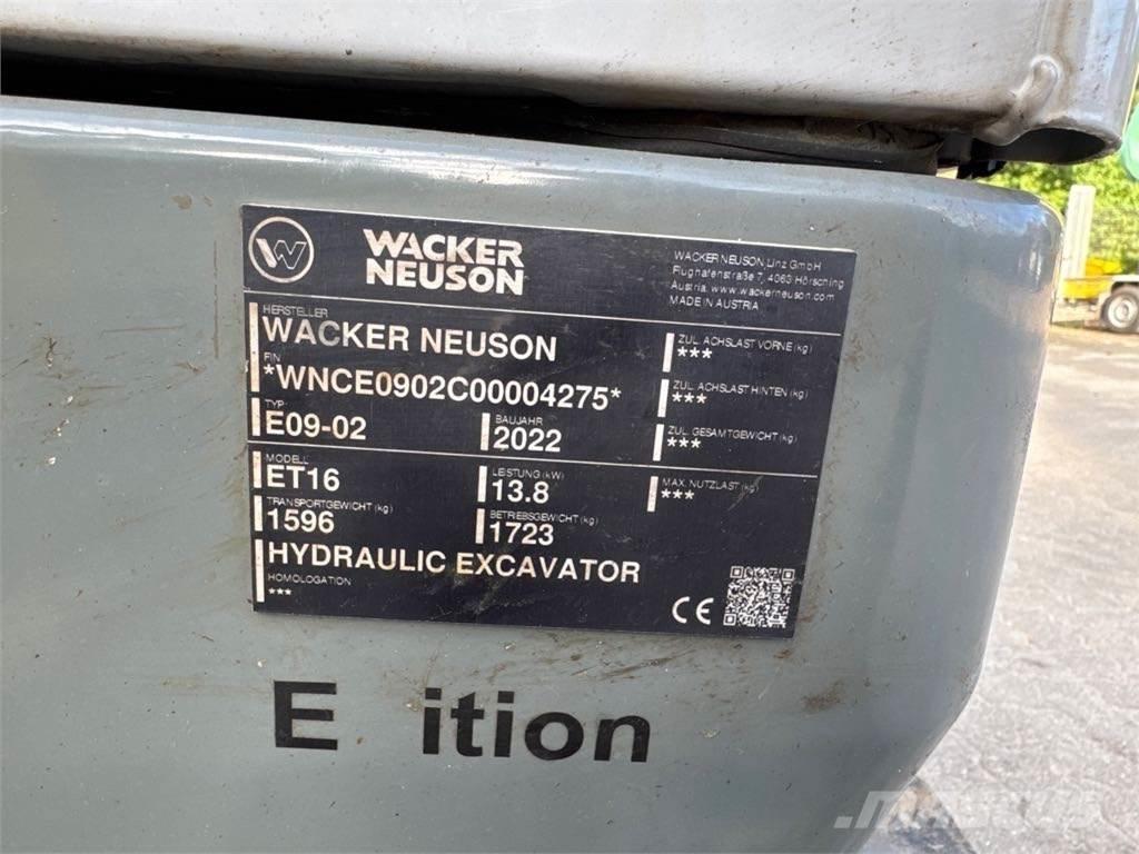 Wacker Neuson ET16 Pásové rýpadlá