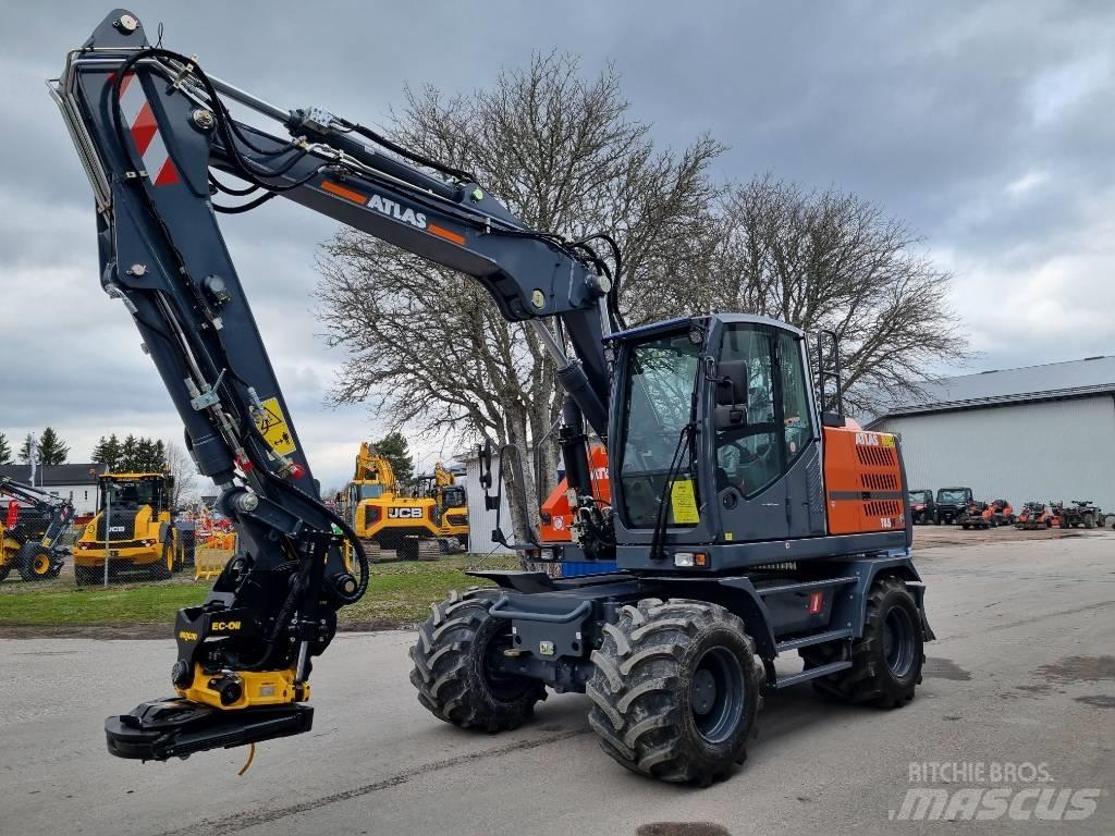 Atlas 185W blue Kolesové rýpadlá