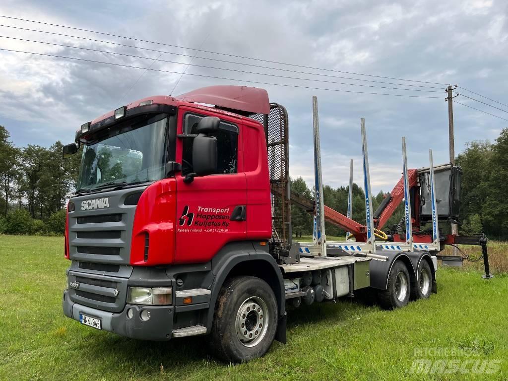 Scania R 500 Nákladné vozidlá na prepravu dreva