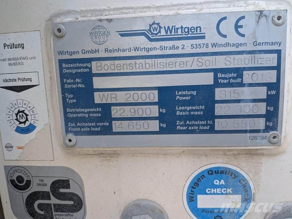 Wirtgen WR2000 Recyklovače asfaltu