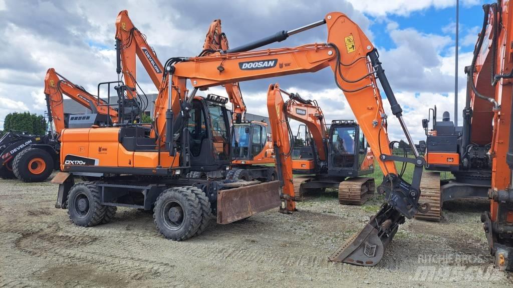 Doosan DX 170 W Kolesové rýpadlá