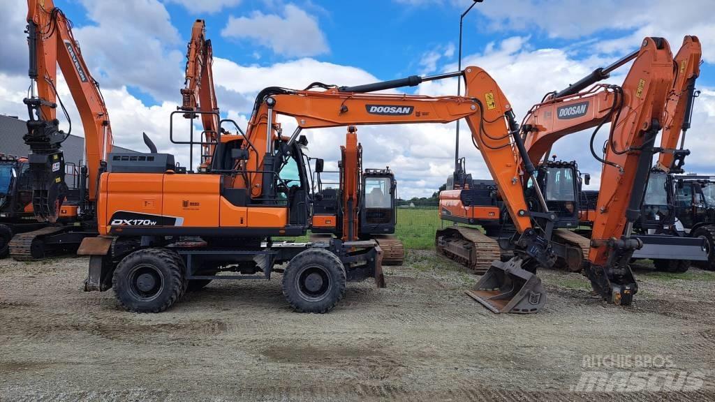 Doosan DX 170 W Kolesové rýpadlá