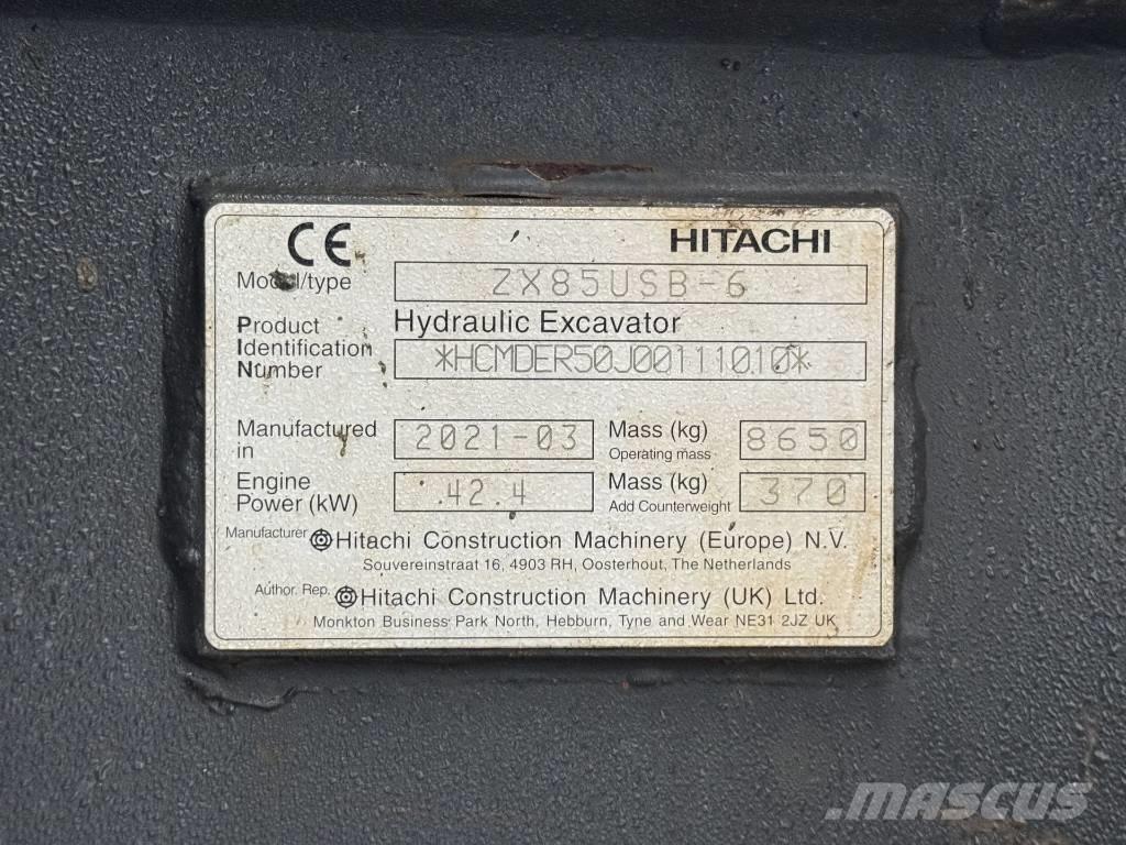 Hitachi ZX 85 US B-6 Midi rýpadlá 7 t - 12 t