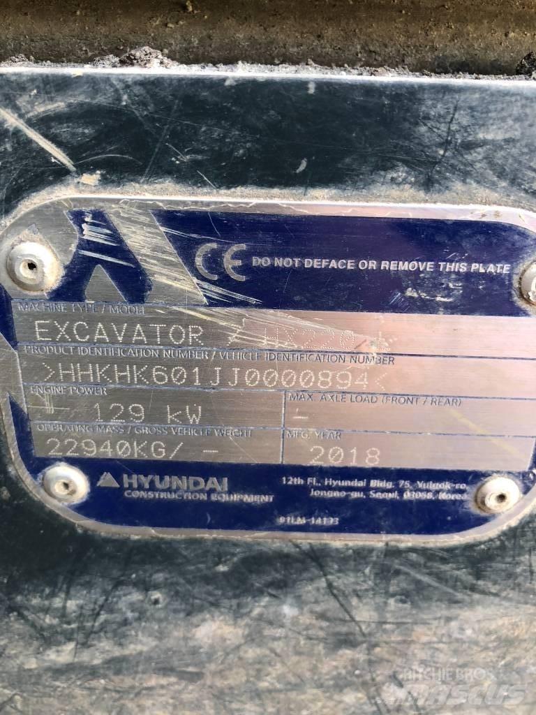 Hyundai HX 220 L Pásové rýpadlá