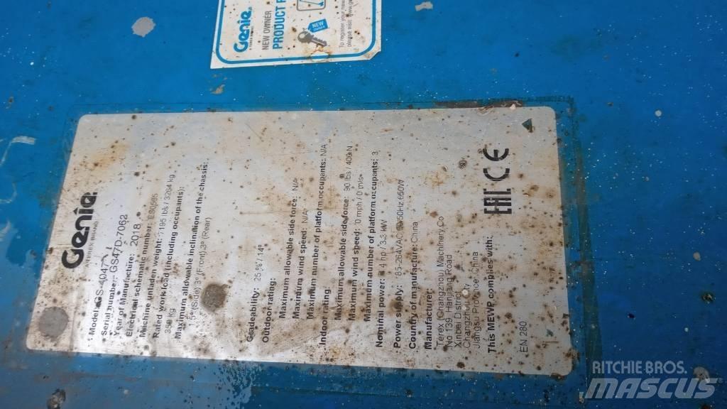 Genie GS4047 Nožnicové zdvíhacie plošiny