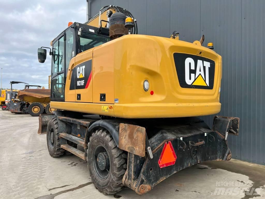 CAT M318F Kolesové rýpadlá