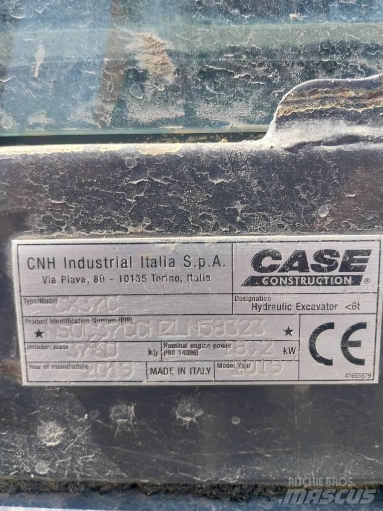 CASE CX 37 C Mini rýpadlá < 7t