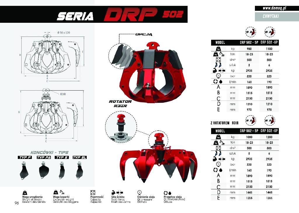  DEMOQ DRP300-5P Frézy, nožnice