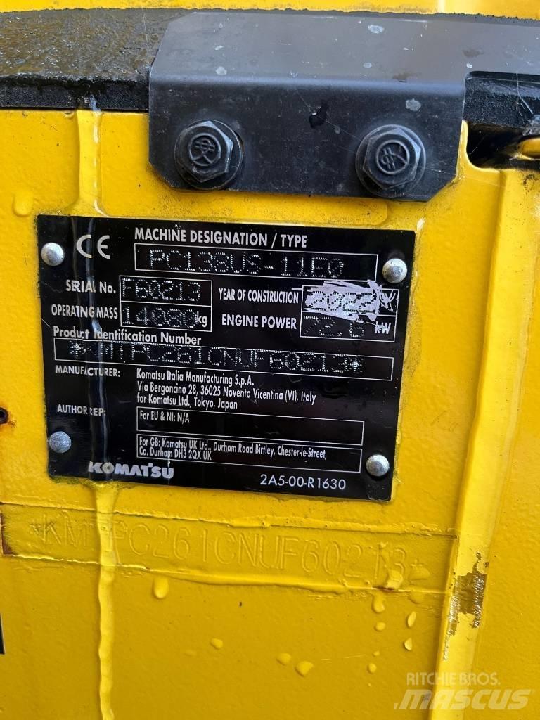 Komatsu PC138US-11 Pásové rýpadlá