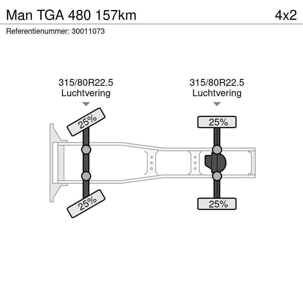 MAN TGA 480 157km Ťahače