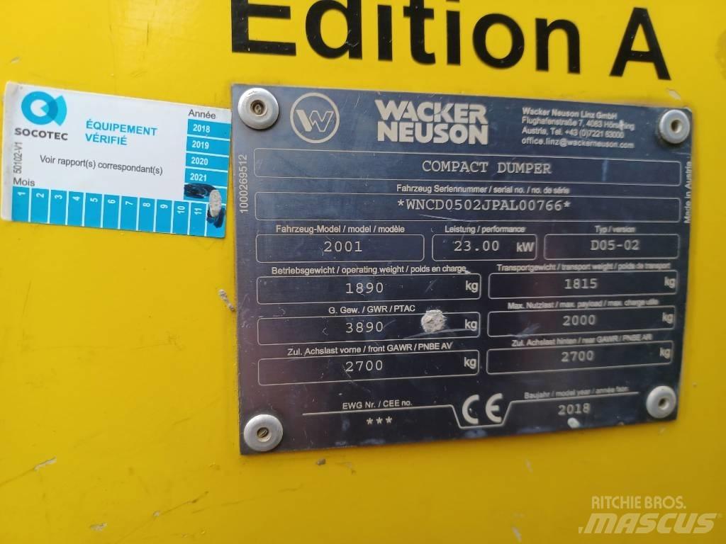 Wacker Neuson 2001 Stavebné sklápače