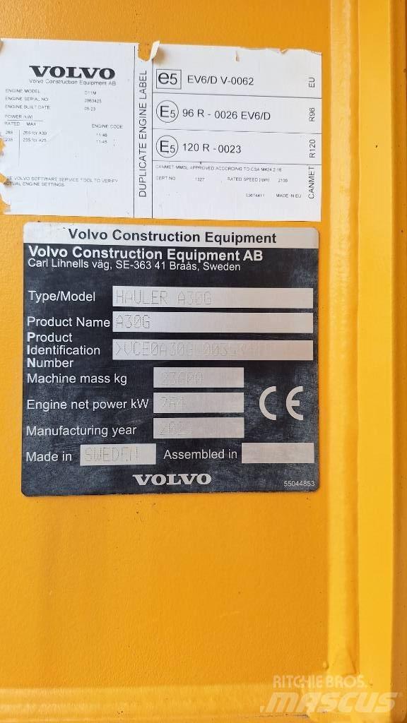 Volvo A30G Kĺbové nákladné autá