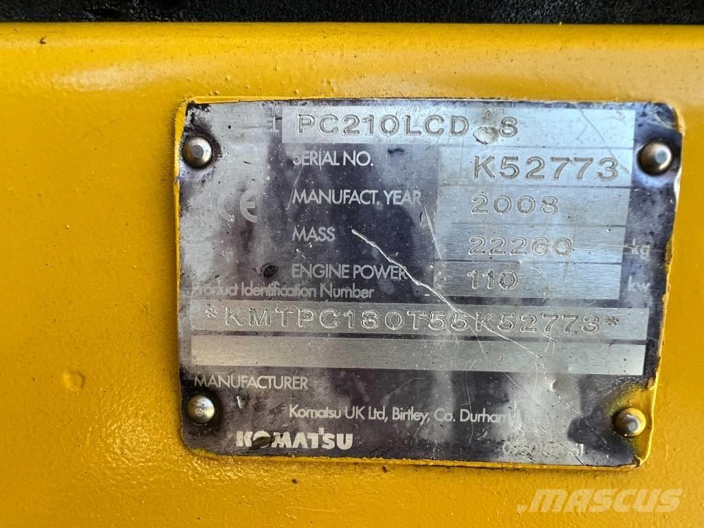 Komatsu PC 210 LCD-8 Pásové rýpadlá