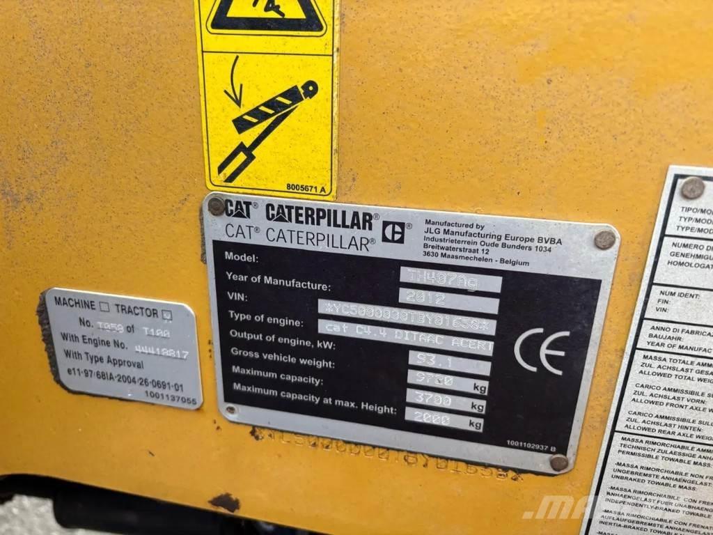 CAT TH407 Teleskopické nakladače pre poľnohospodárstvo