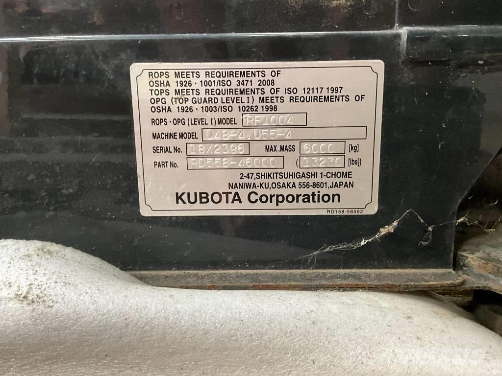 Kubota U 48-4 / U 55-4 Kabíny a interiér