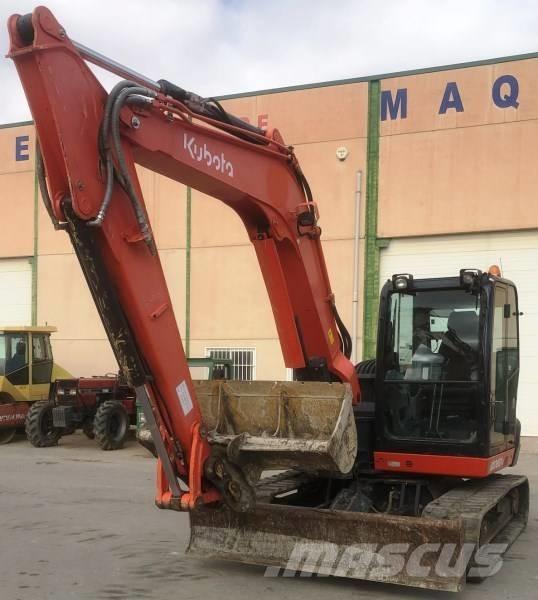 Kubota KX 080-4 Midi rýpadlá 7 t - 12 t