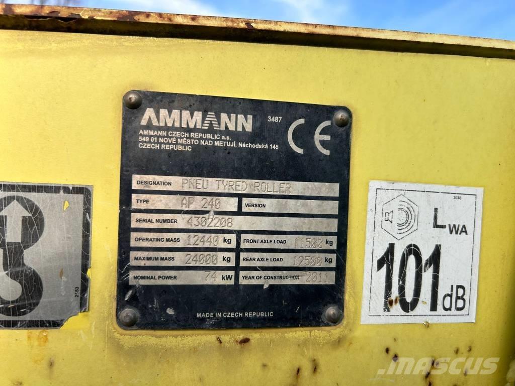 Ammann AP 240 Pneumatikové valce