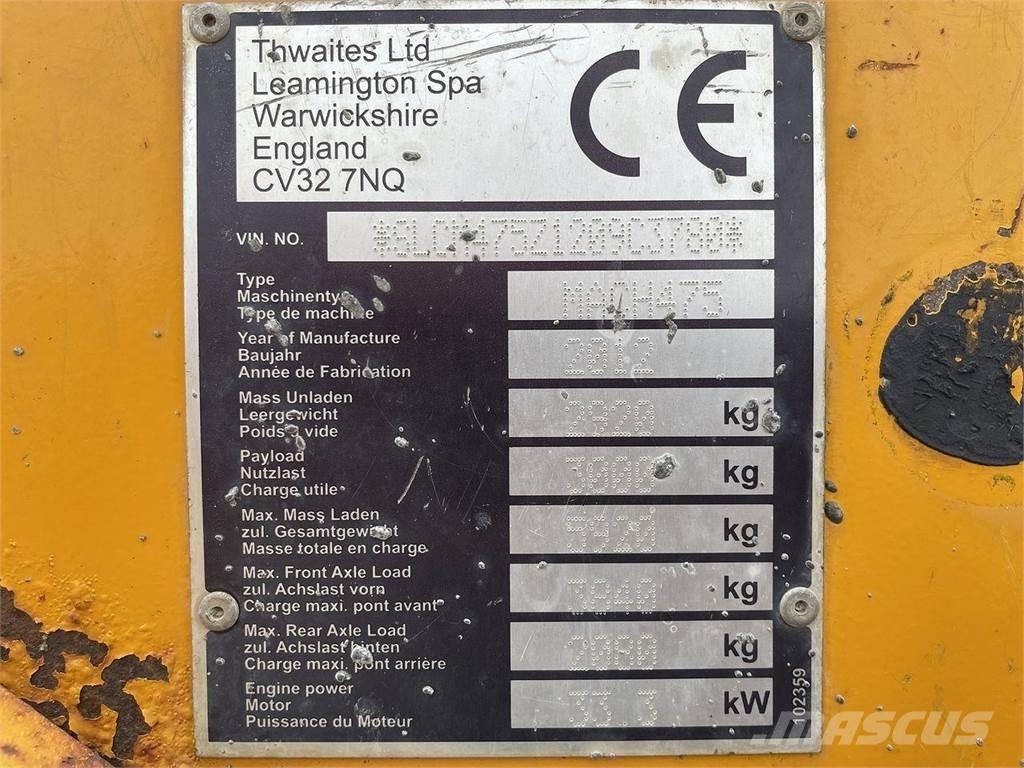 Thwaites 3 ton Stavebné sklápače