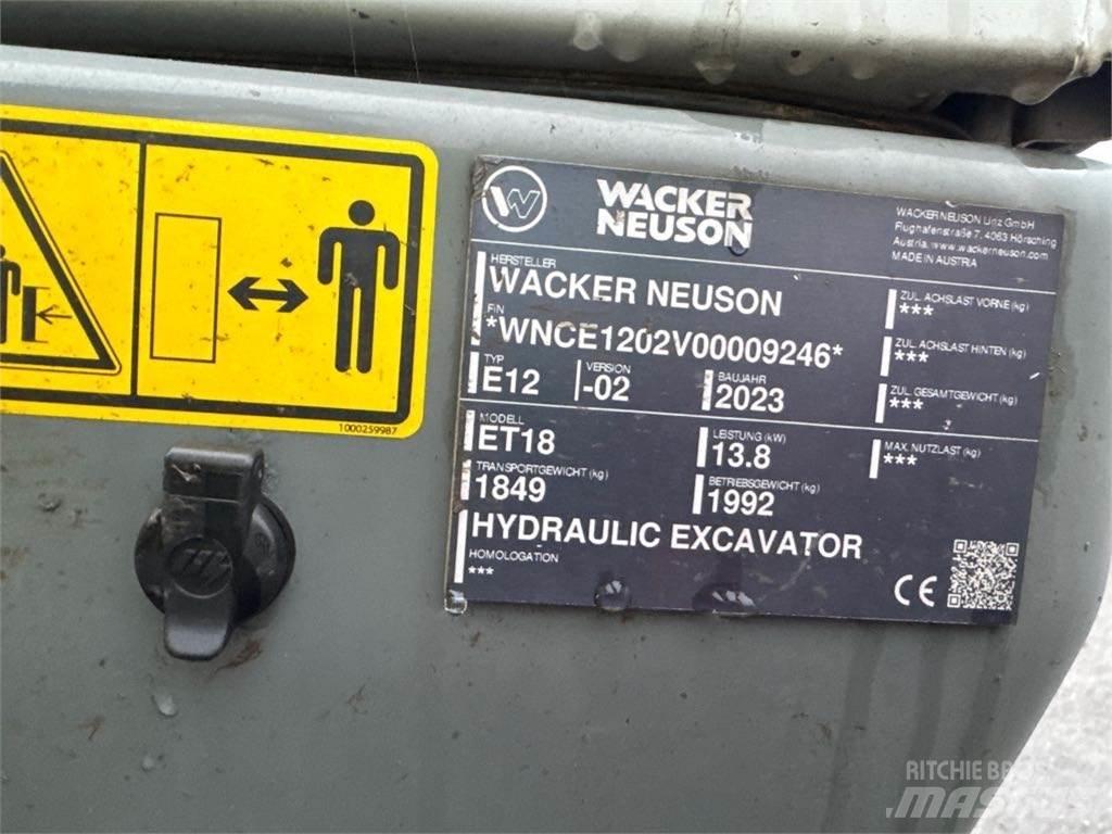 Wacker Neuson ET18 Pásové rýpadlá