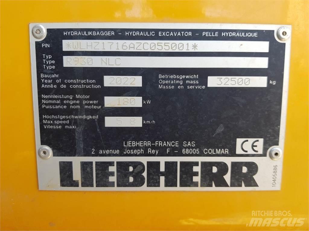 Liebherr R930 Pásové rýpadlá